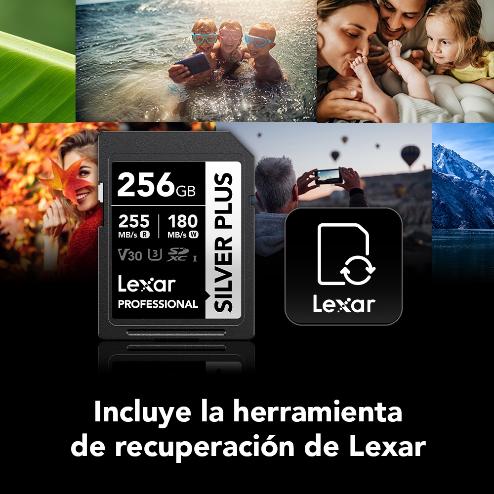 Tarjeta de memoria Lexar Professional SILVER PLUS SDXC V30 MEGA-IMPORT Argentina